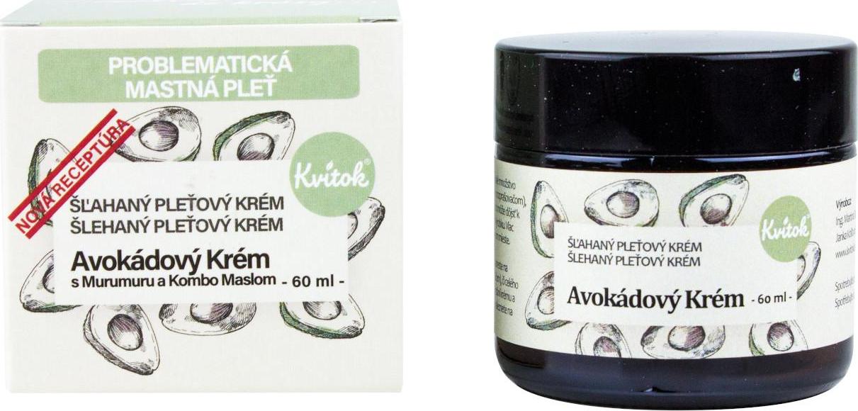 Kvitok Šlehaný pleťový avokádový krém 60 ml