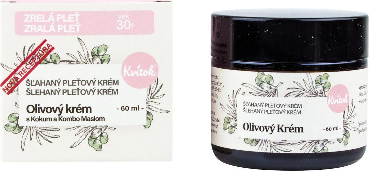 Kvitok Šlehaný pleťový olivový krém 60 ml