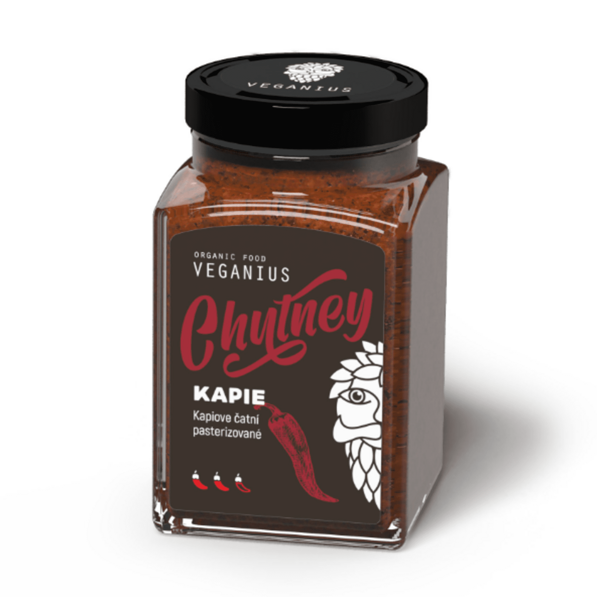 Veganius Chutney kapie jemně pálivé 250 ml