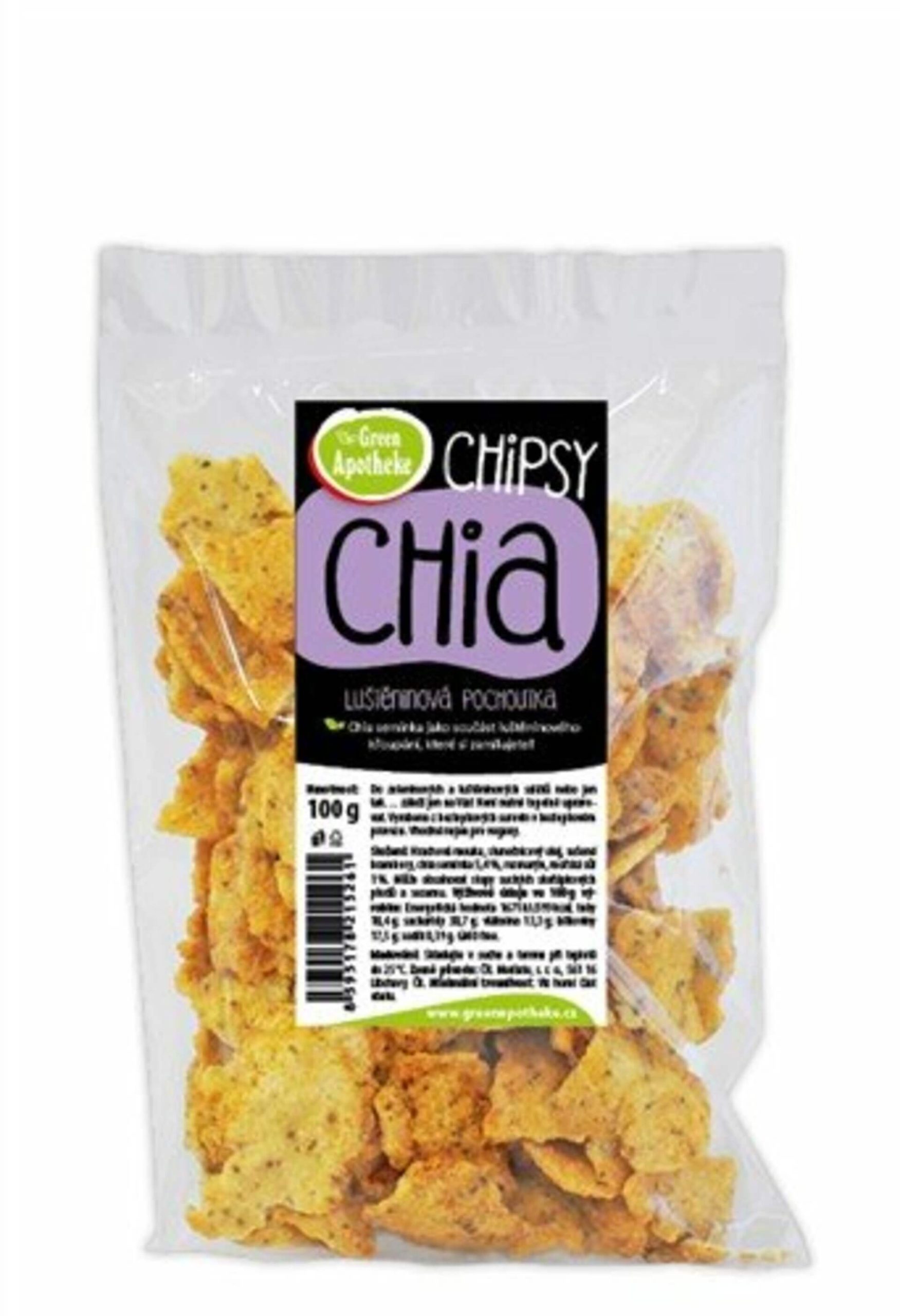 Green Apotheke Chipsy s chia a rozmarýnem 100 g expirace