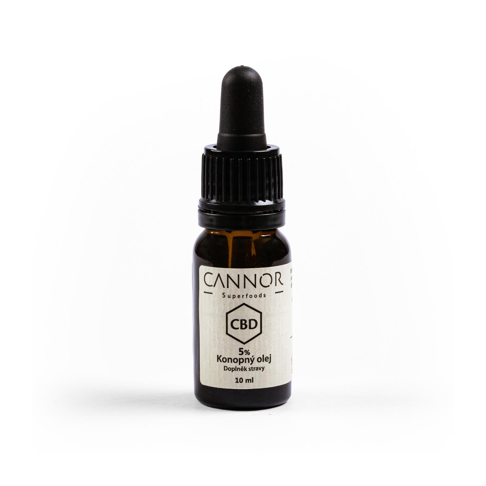 CANNOR CBD Konopný olej 5% 10 ml