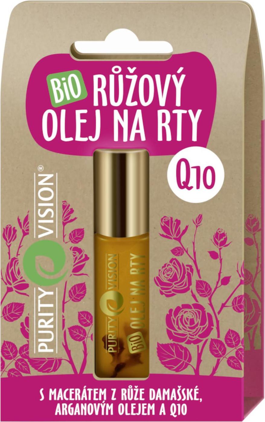 Purity Vision Bio Růžový olej na rty 10 ml