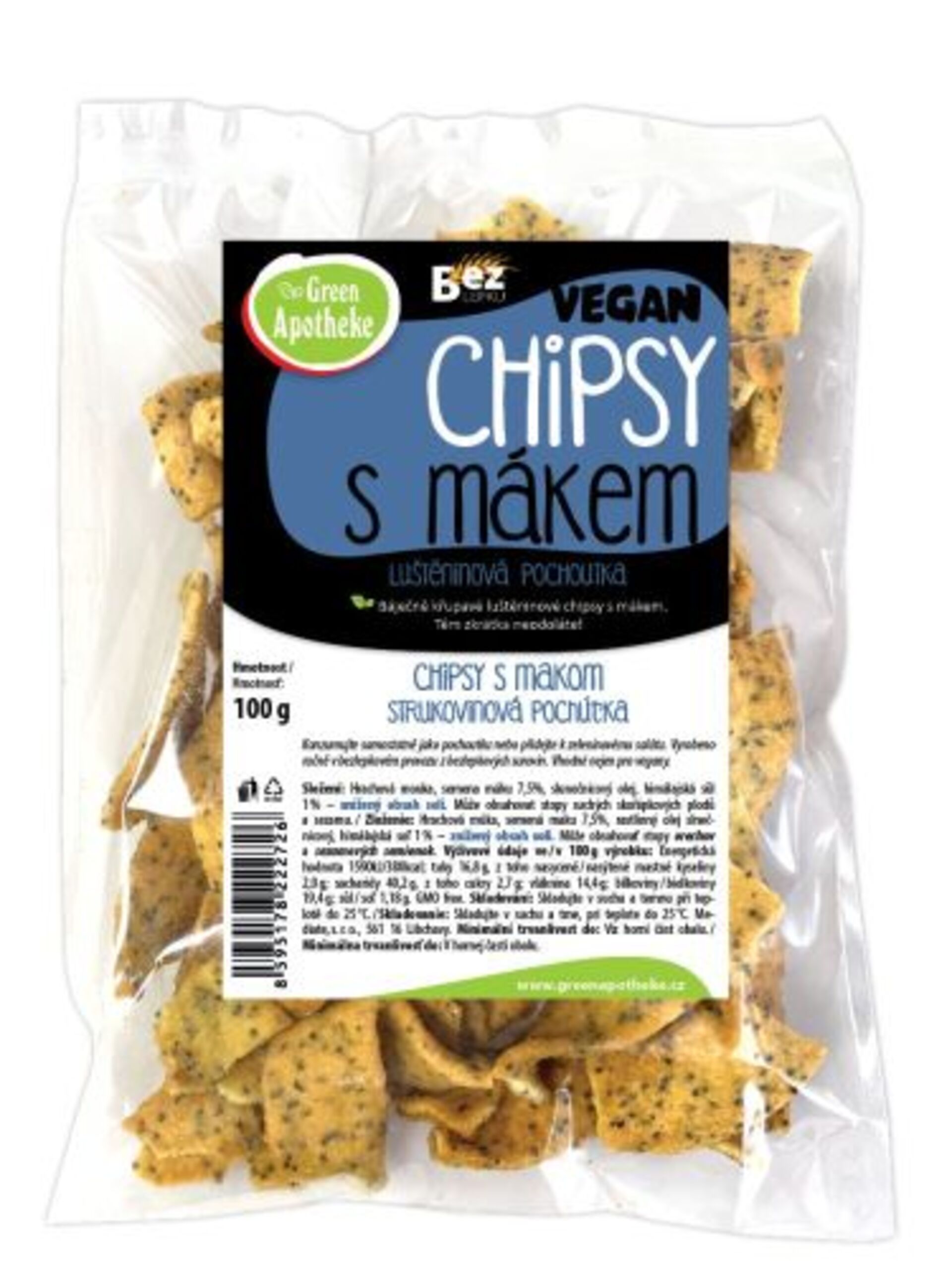 Green Apotheke Chipsy makové 100 g