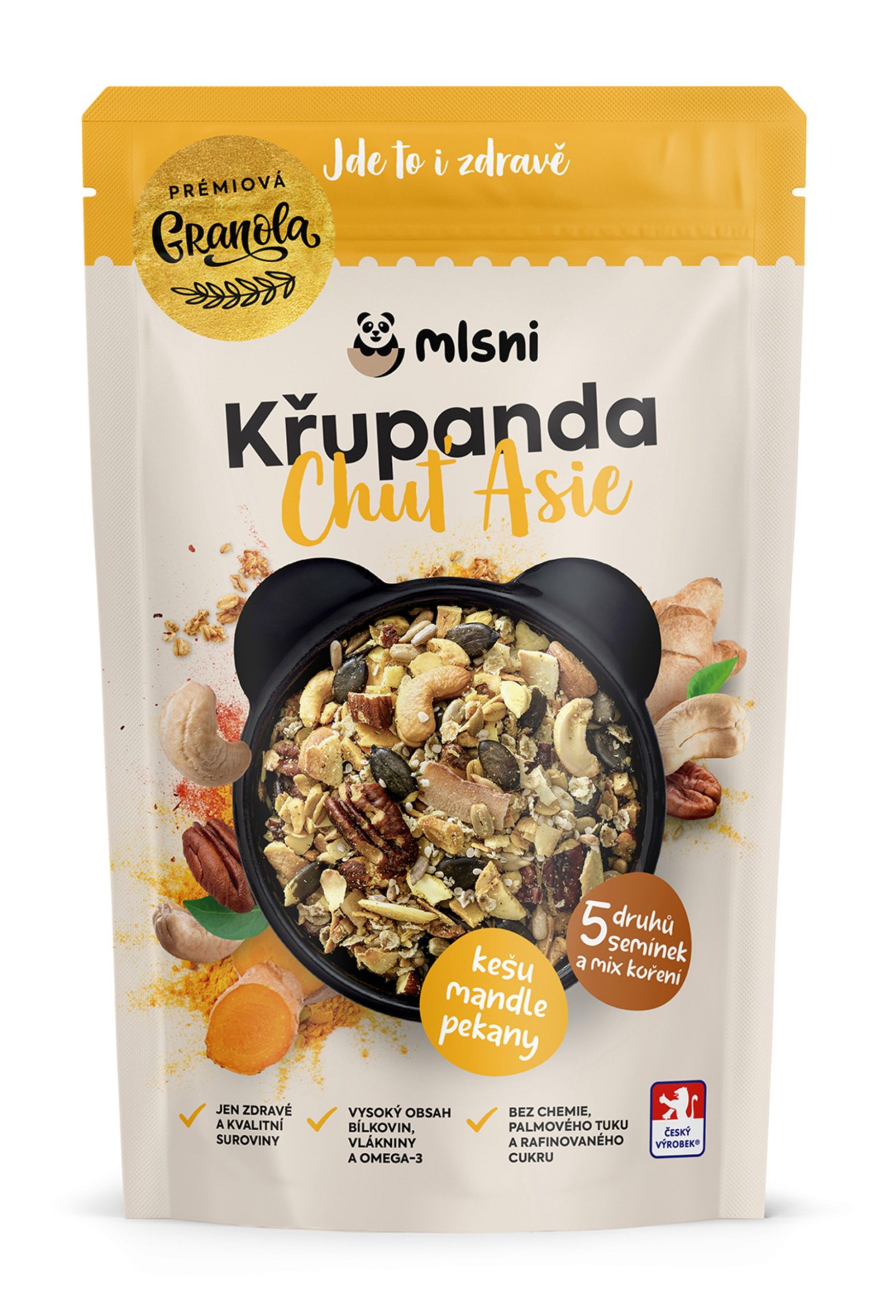 Mlsni Prémiová granola Křupanda chuť Asie 400 g