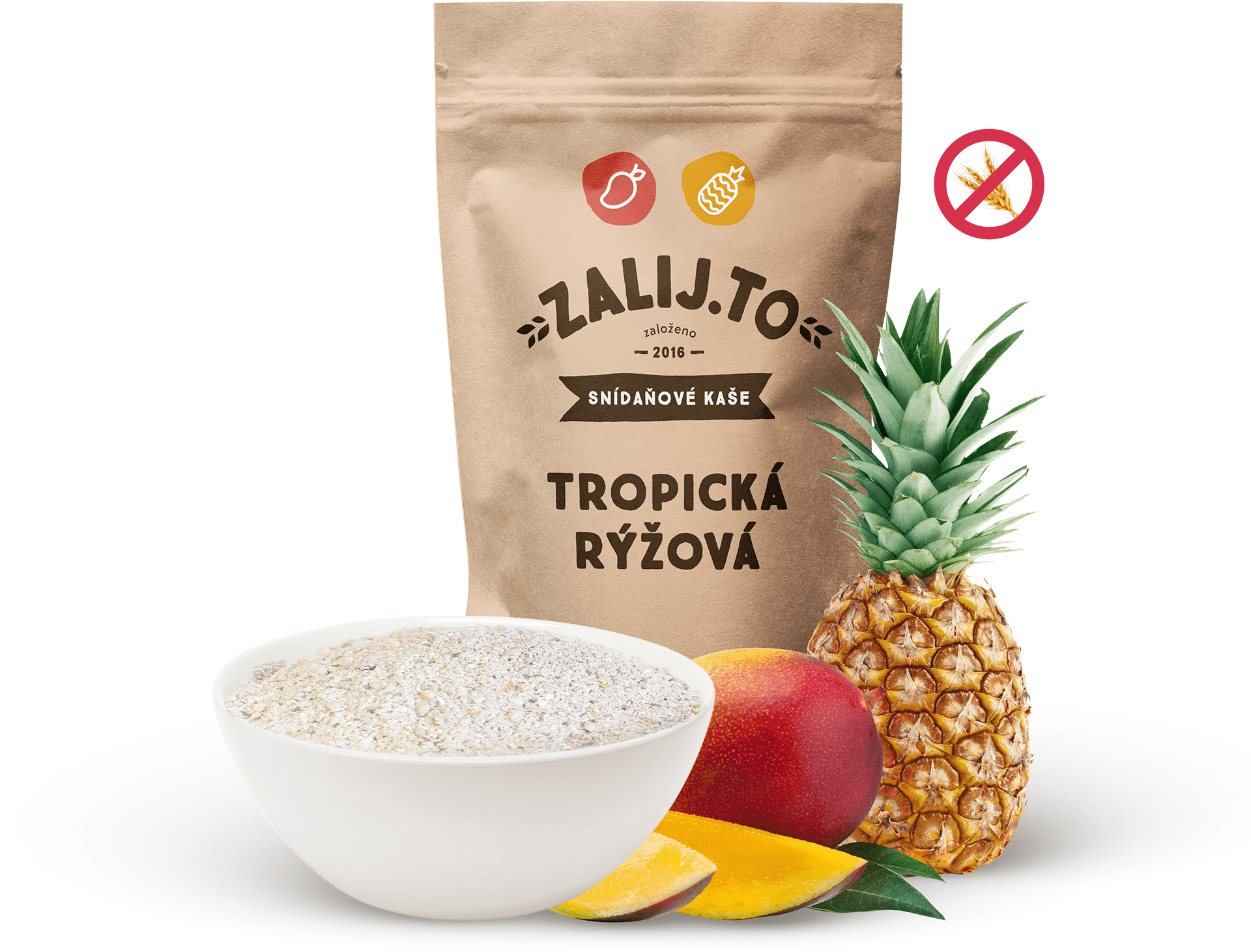 Zalij.To Rýžová Tropická kaše bezlepková 500 g