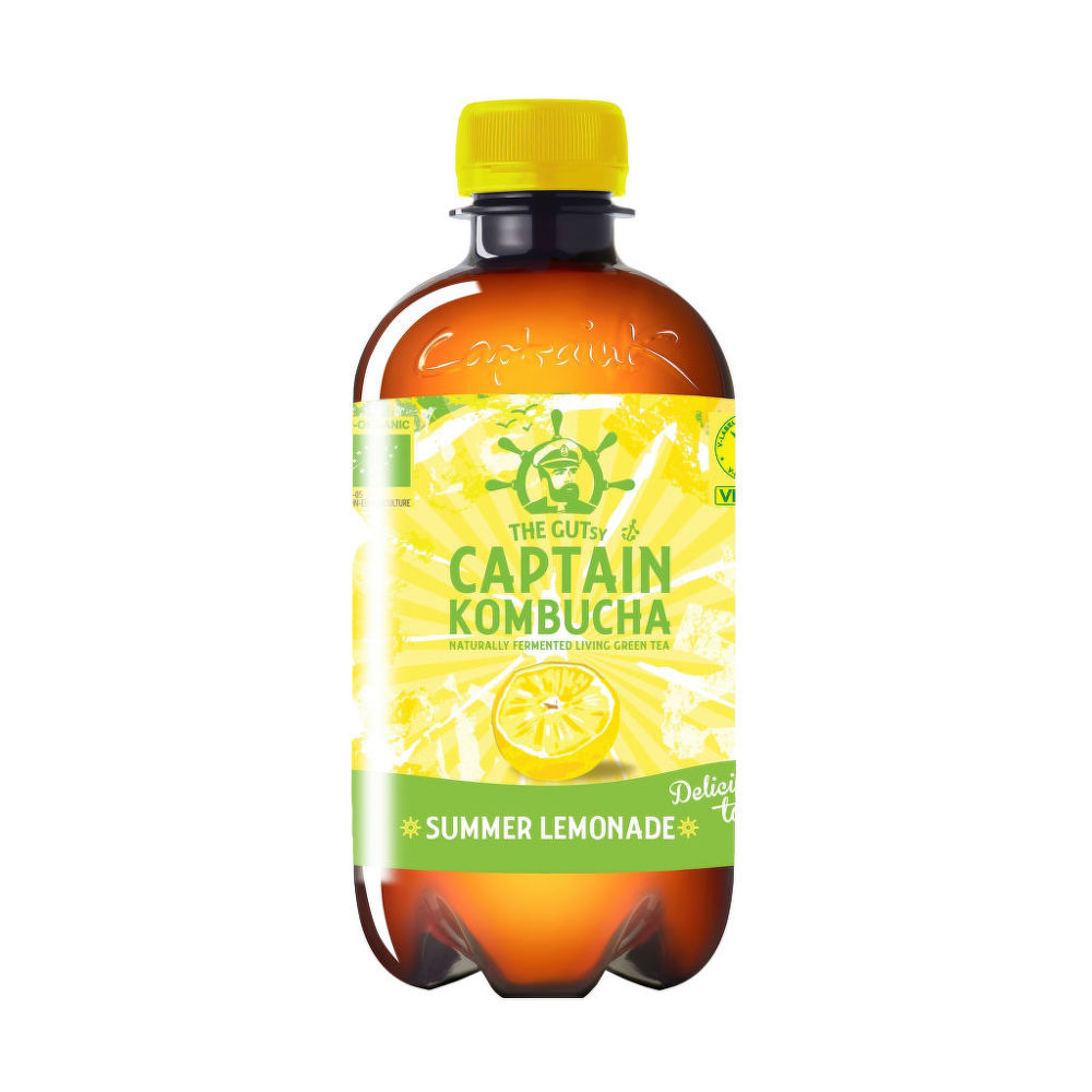 Captain kombucha lemonade letní edice 400 ml BIO   THE GUTSY The Gutsy