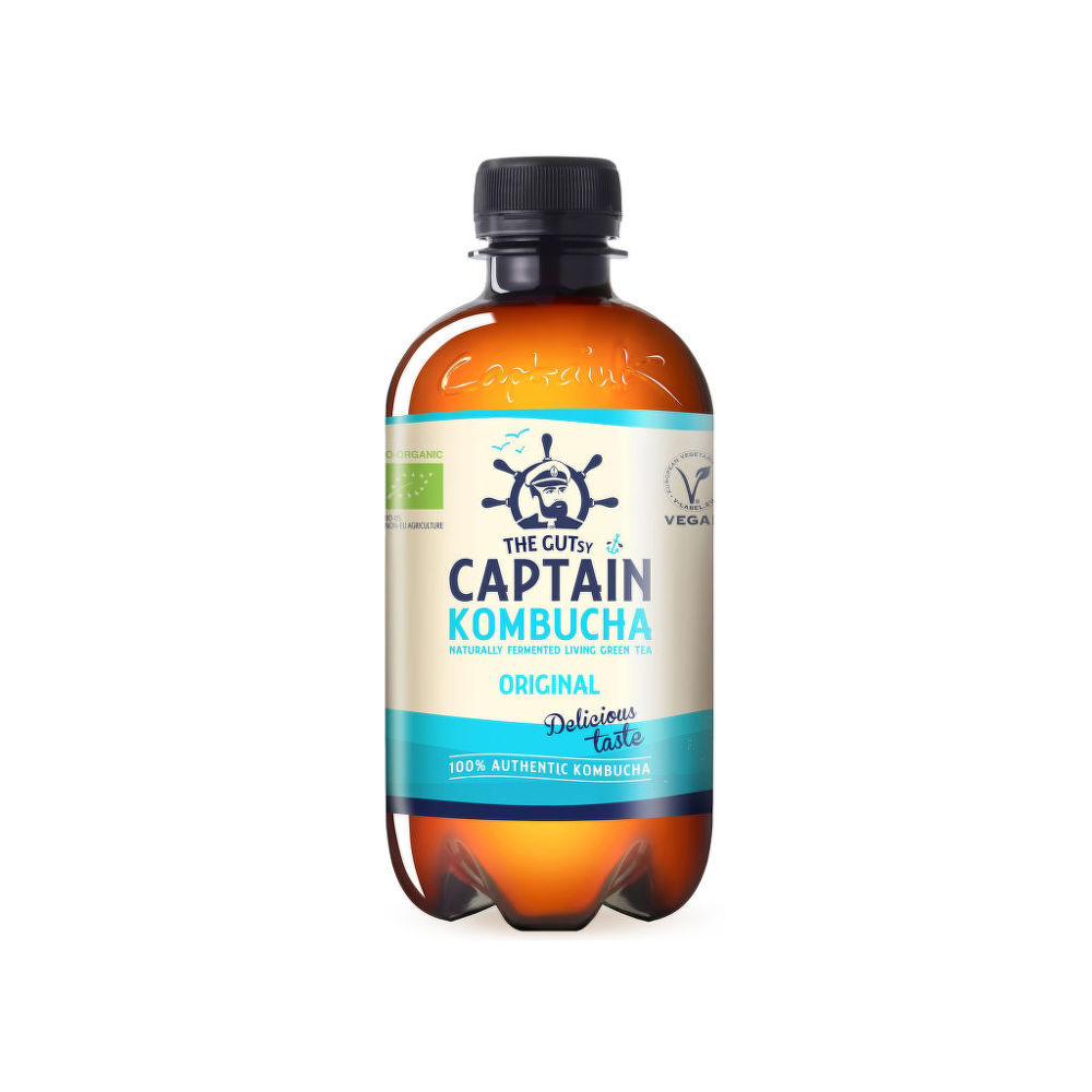 Captain kombucha original 400 ml BIO   THE GUTSY The Gutsy