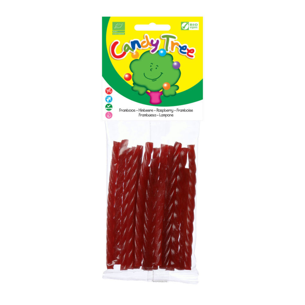 Tyčinky s příchutí malin 75 g BIO   CANDY TREE Candy Tree