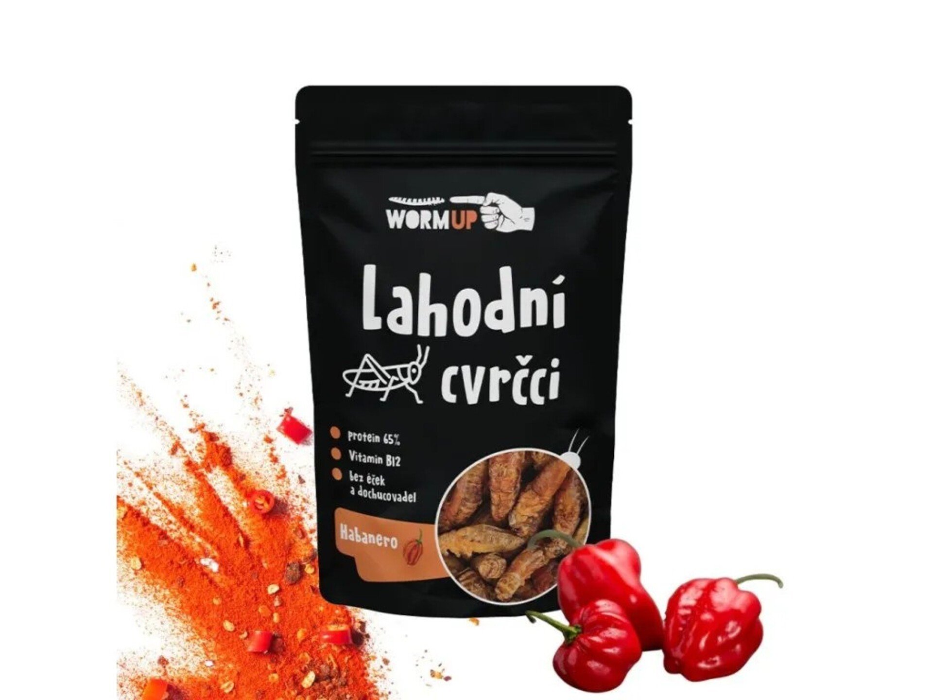 WormUP Lahodní cvrčci habanero 20 g