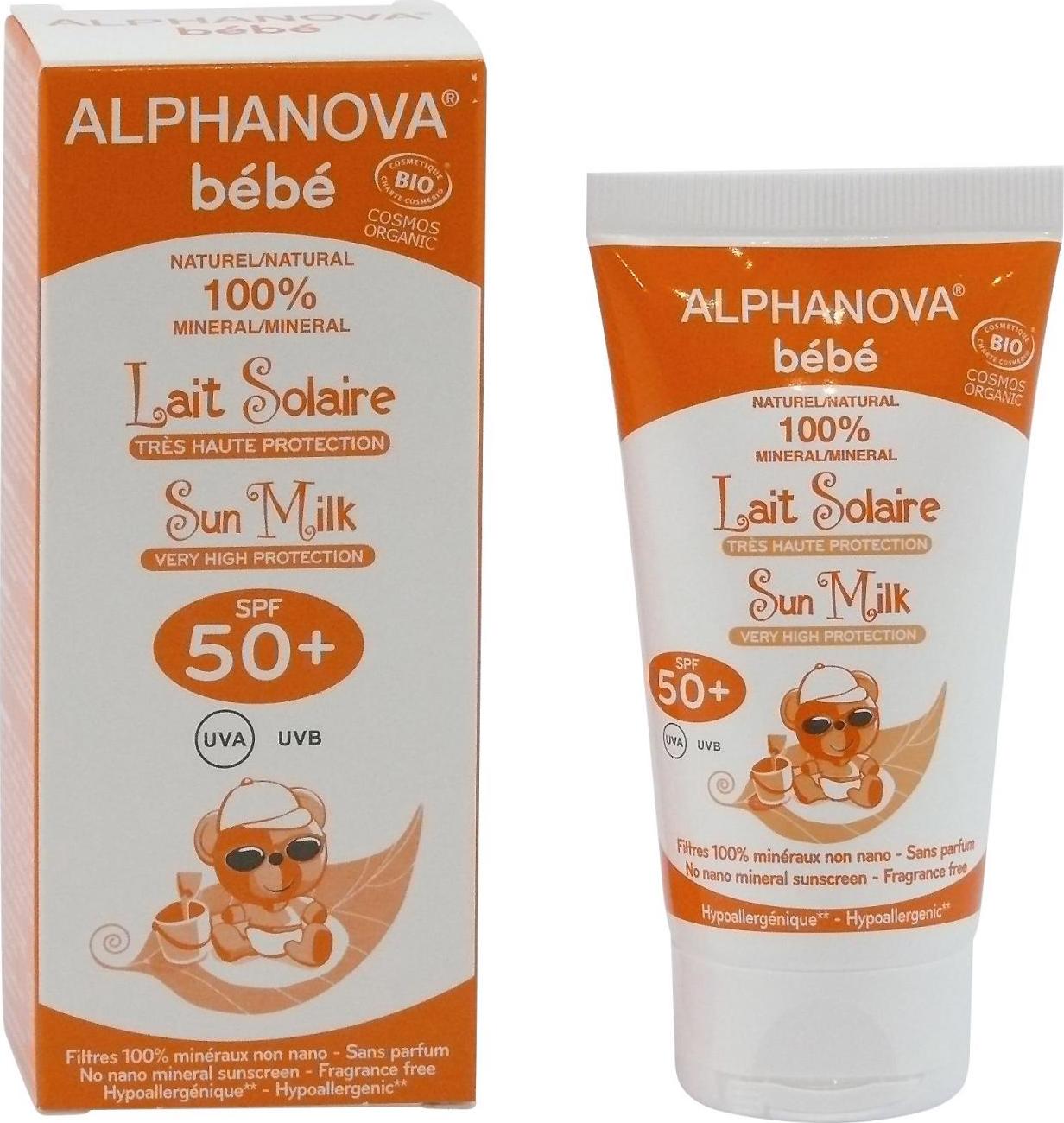 Alphanova Bébé Opalovací krém pro miminka SPF 50+ 50 ml