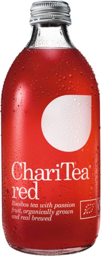 ChariTea Ledový čaj Rooibos s mučenkou BIO 330 ml