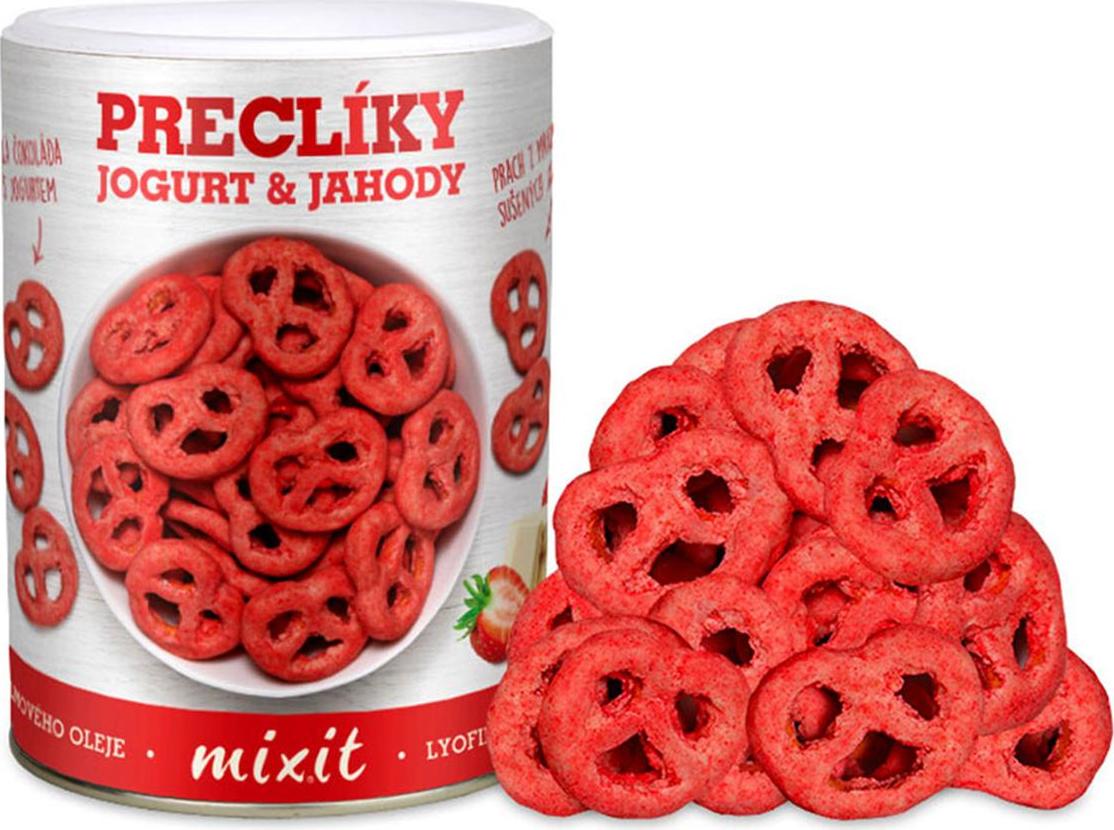 Mixit Preclíky - Jogurtová čokoláda s jahodami 250 g