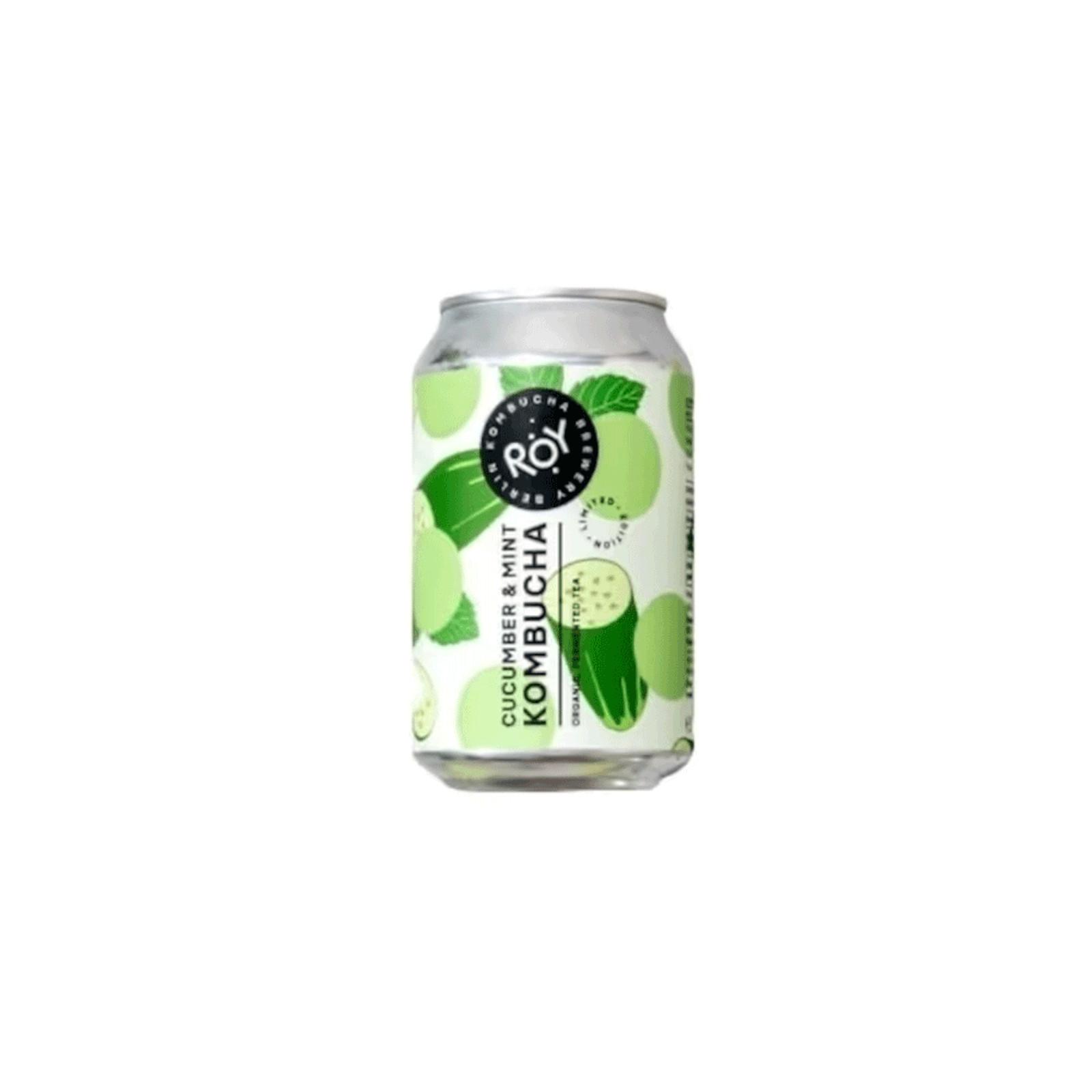 Roy Kombucha okurka a máta BIO 330 ml