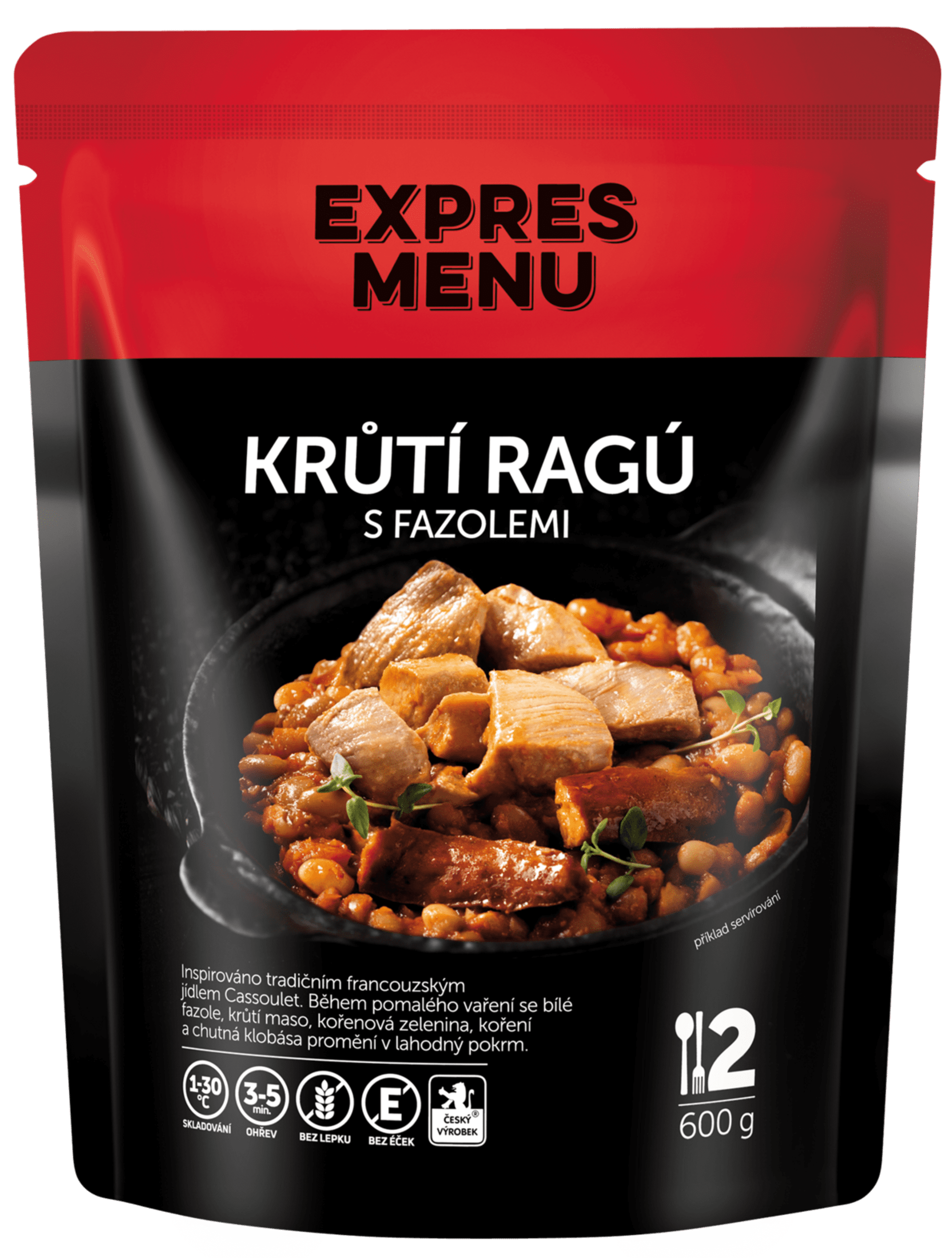 Expres Menu Krůtí ragů s fazolemi 600 g