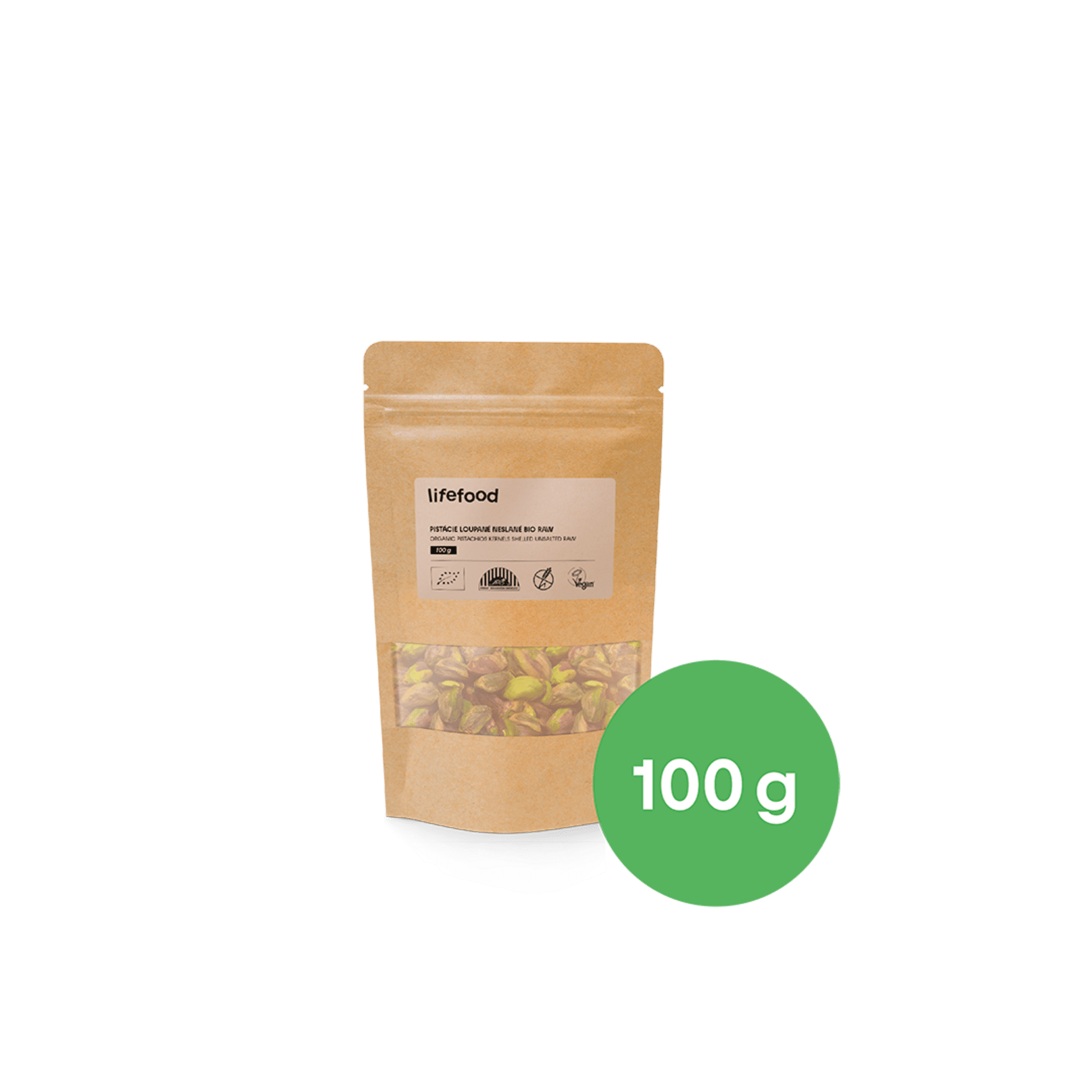 Lifefood Pistácie loupané raw BIO 100 g