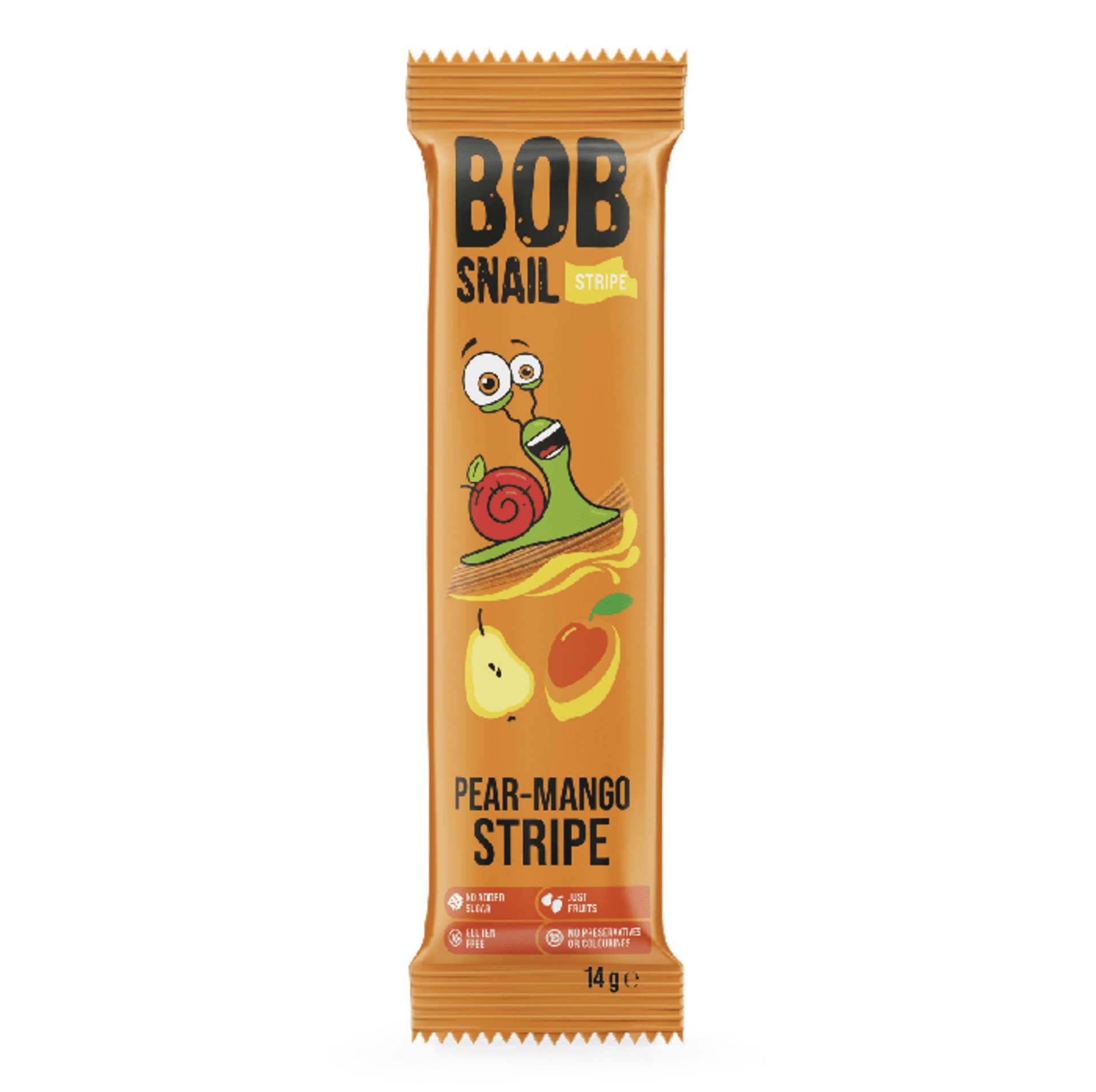 Šnek Bob Ovocný plátek hruška a mango 14 g