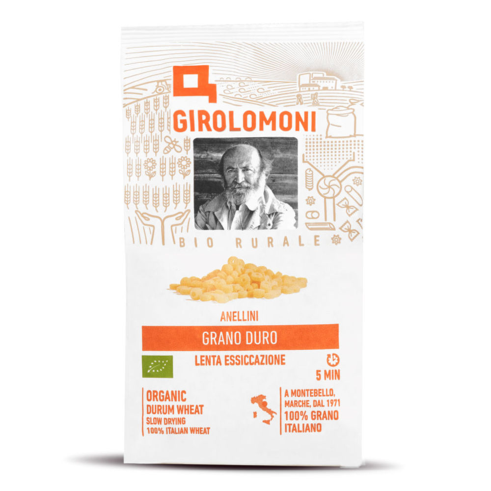 Těstoviny anellini polévkové semolinové  500 g BIO   GIROLOMONI Girolomoni