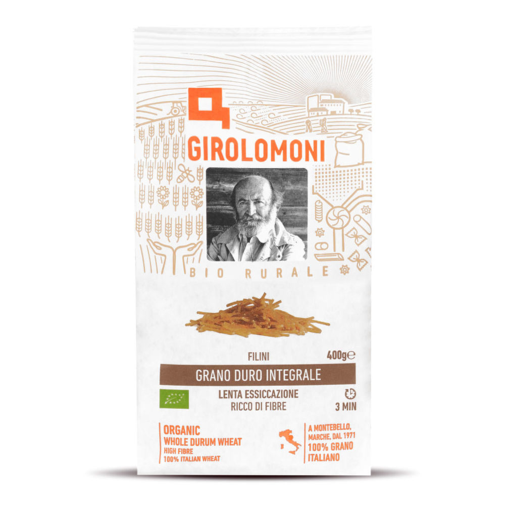 Těstoviny filini celozrnné semolinové 400 g BIO   GIROLOMONI Girolomoni