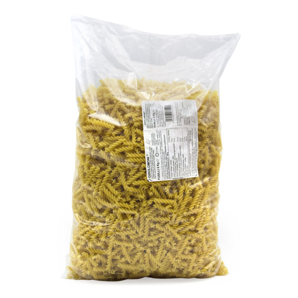 Těstoviny fusilli semolinové 5 kg BIO   GIROLOMONI Girolomoni