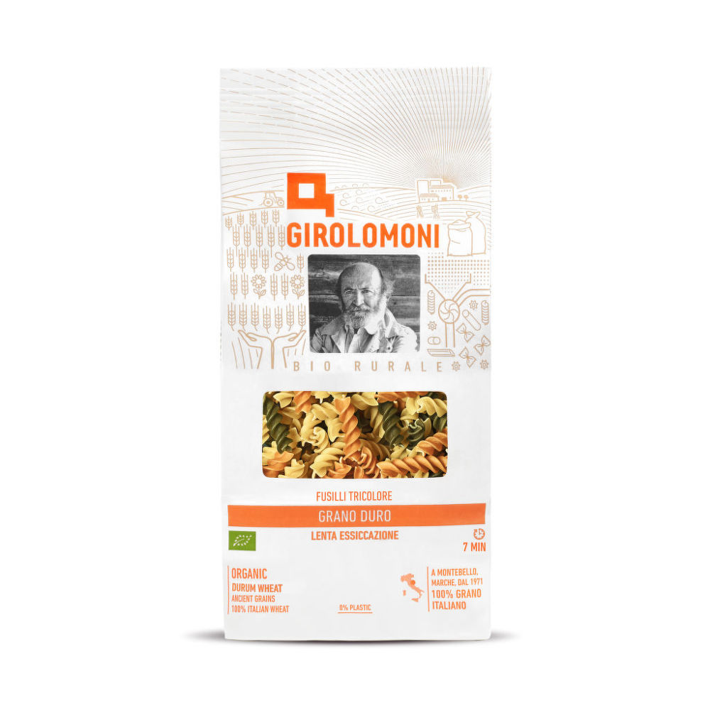 Těstoviny fusilli semolinové mix 500 g BIO   GIROLOMONI Girolomoni