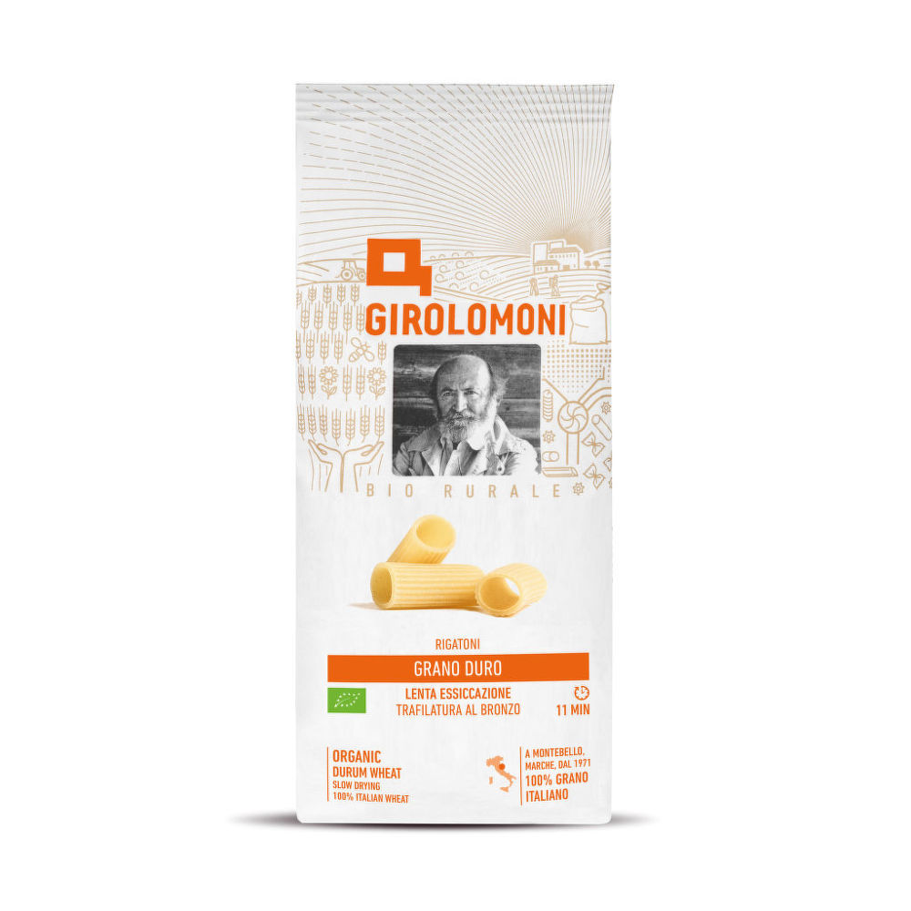 Těstoviny rigatoni semolinové 500 g BIO   GIROLOMONI Girolomoni