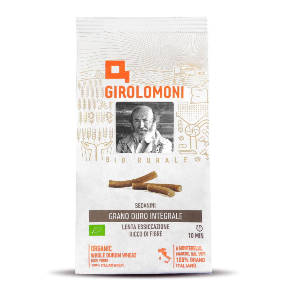 Těstoviny sedanini celozrnné semolinové  500 g BIO   GIROLOMONI Girolomoni