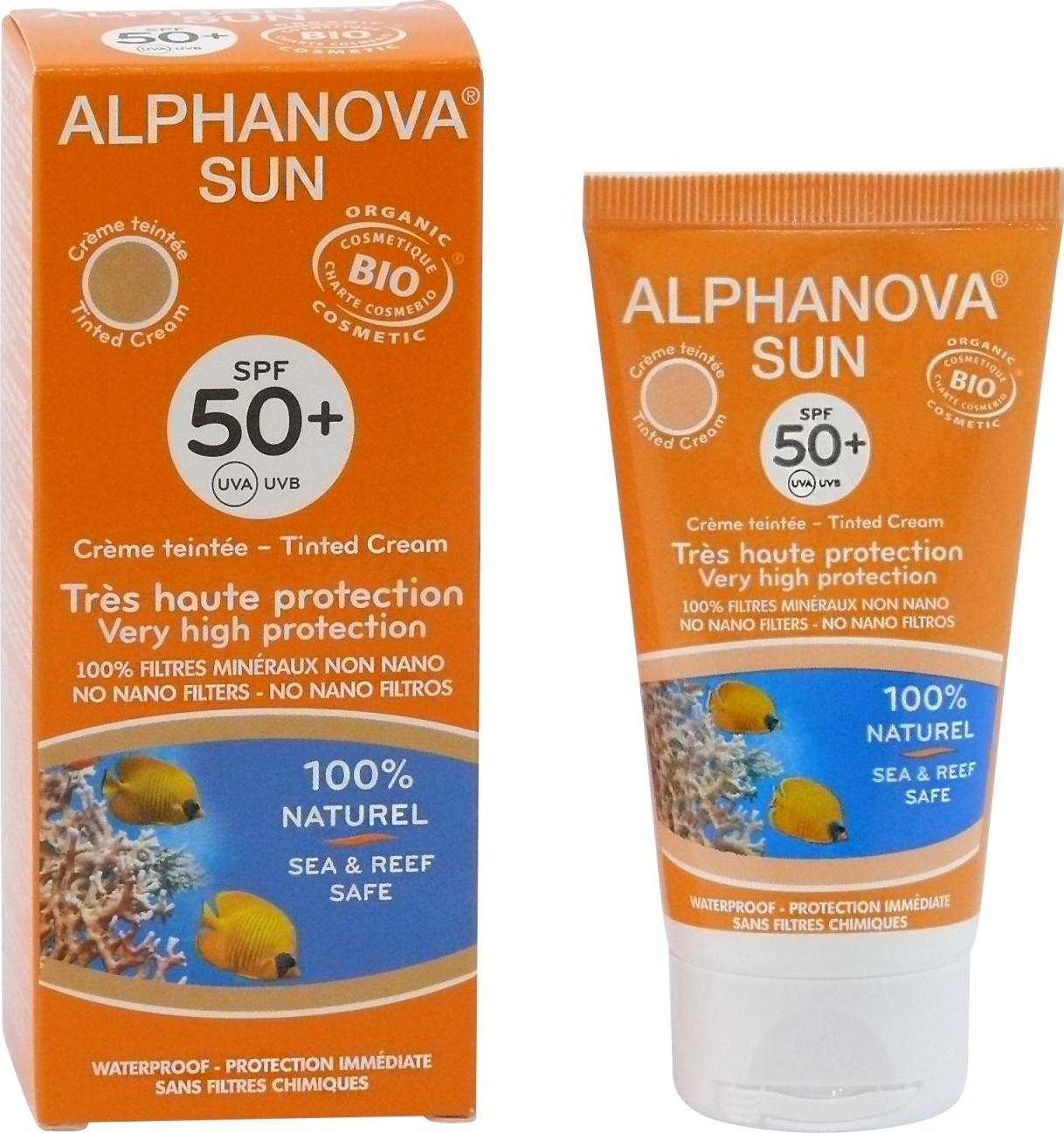 Alphanova SUN Opalovací tónovací krém SPF 50+ 50 g