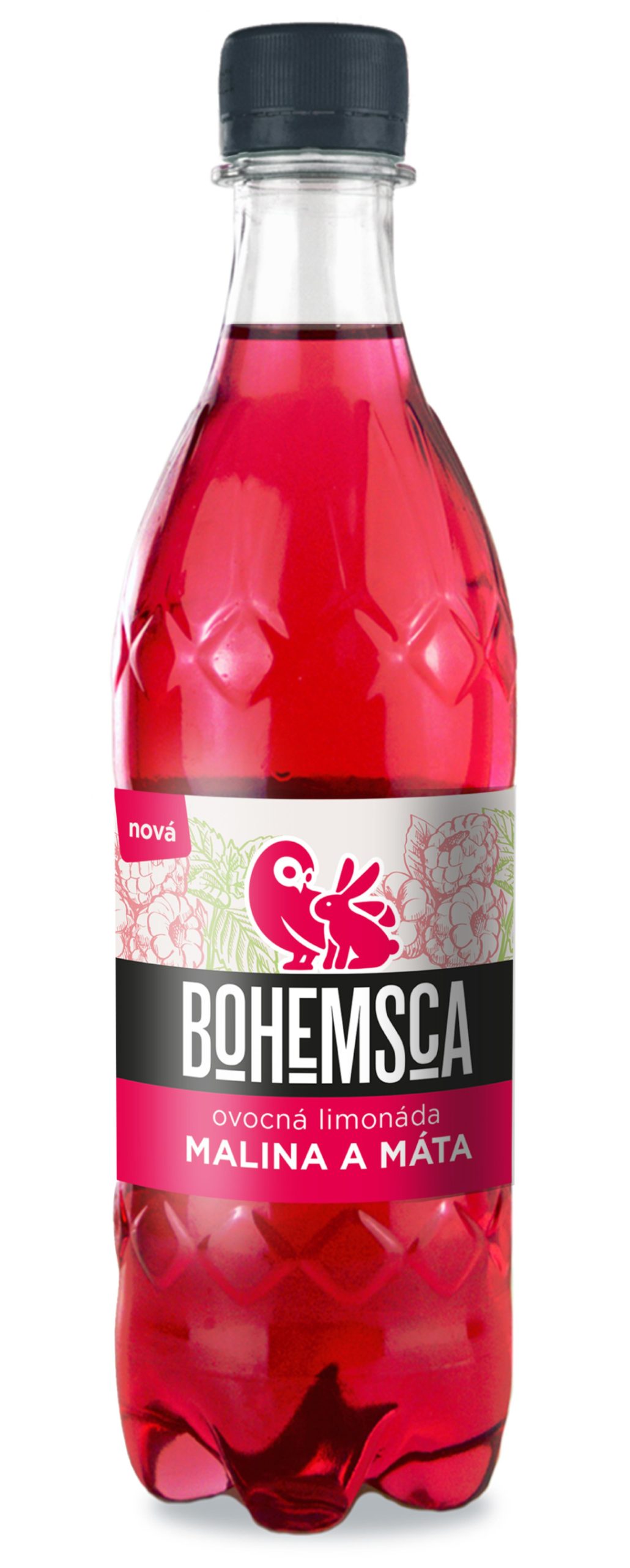 Bohemsca Limonáda malina a máta 500 ml