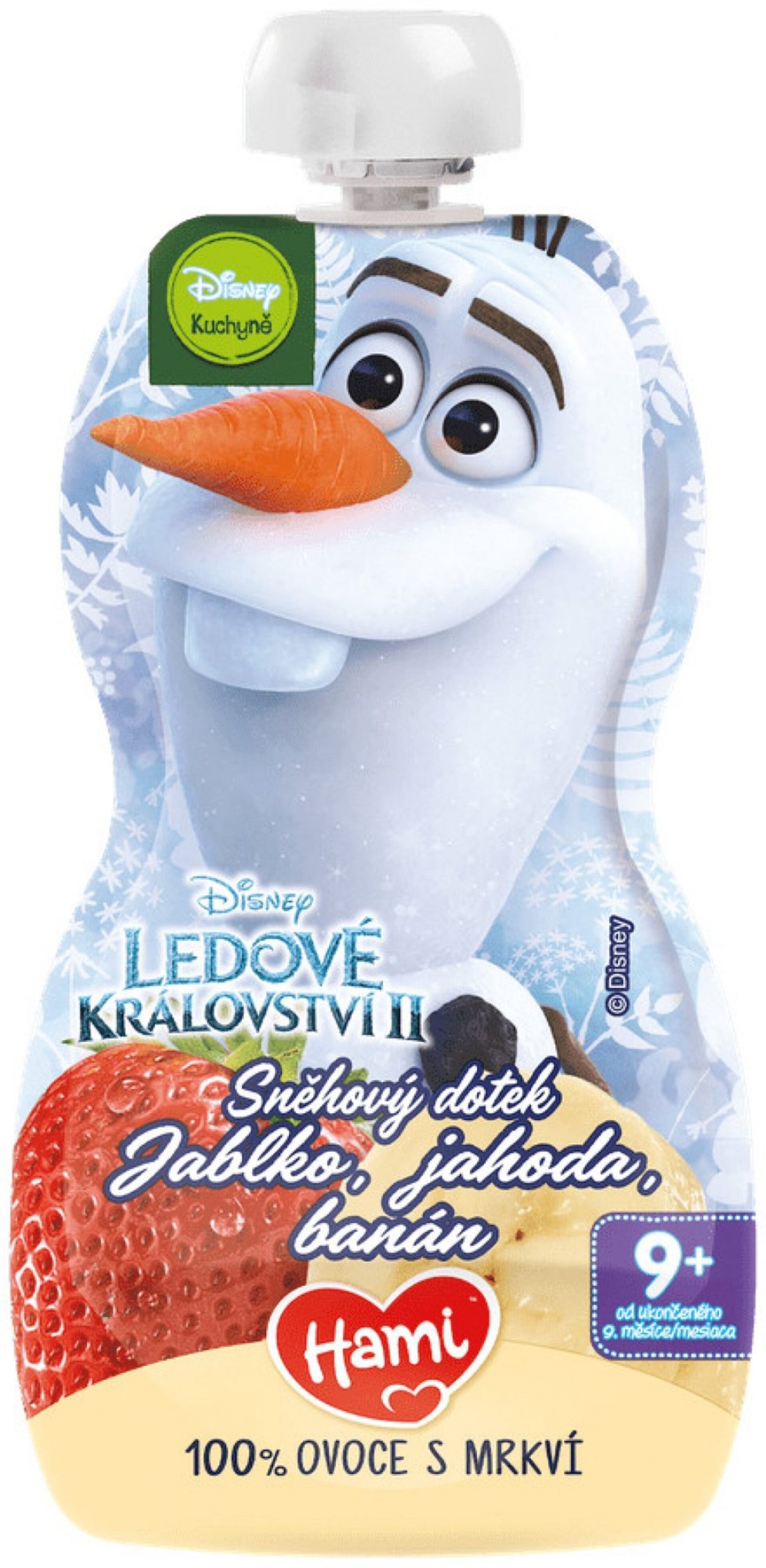 HAMI Disney Frozen kapsička Jahoda Olaf 110 g expirace