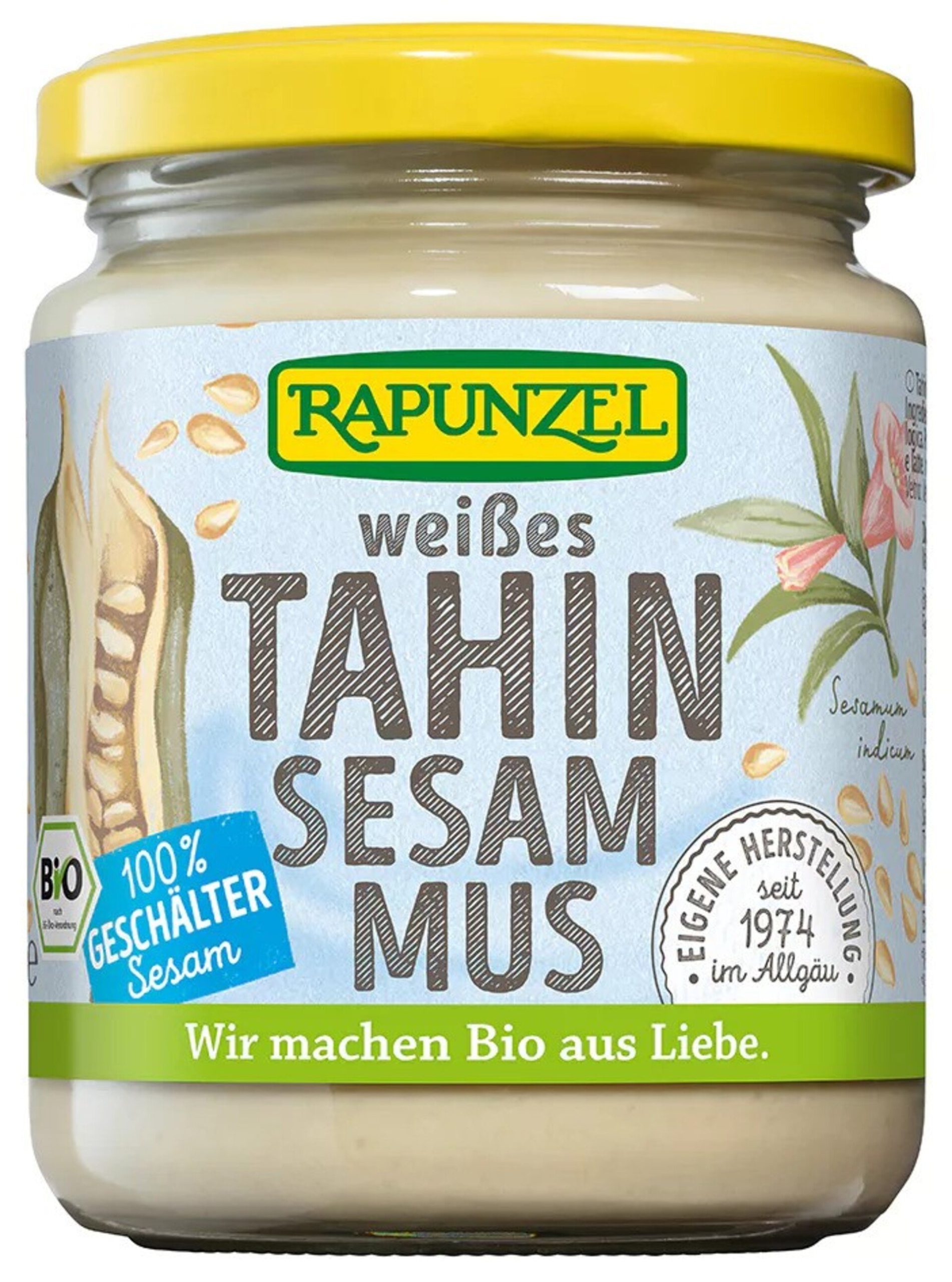 Rapunzel Bílé tahini: 100% sezamové pasta BIO 250 g