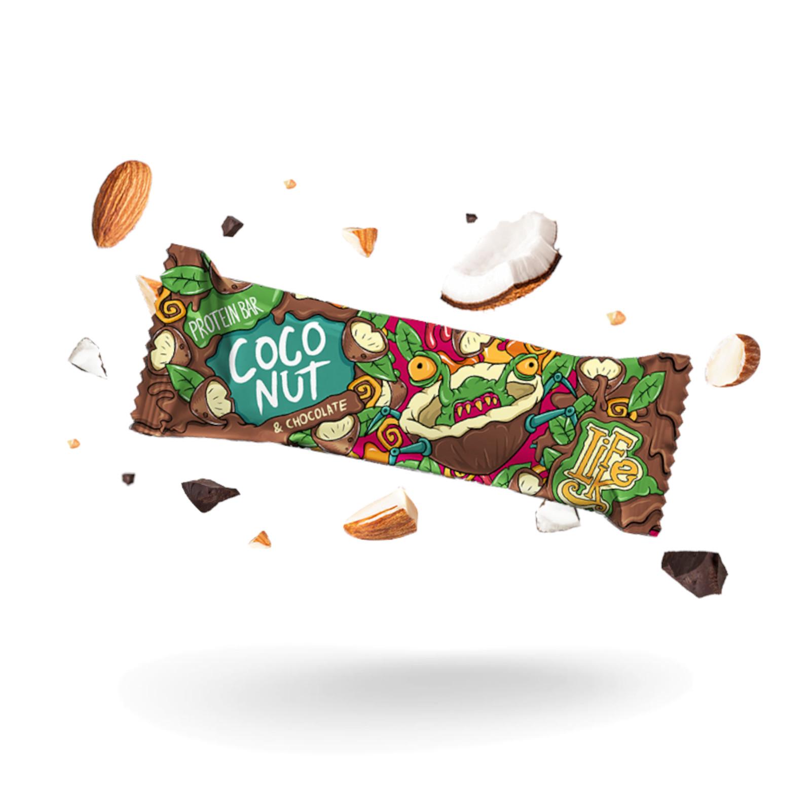 Lifelike Protein bar Coconut chocolate 50 g