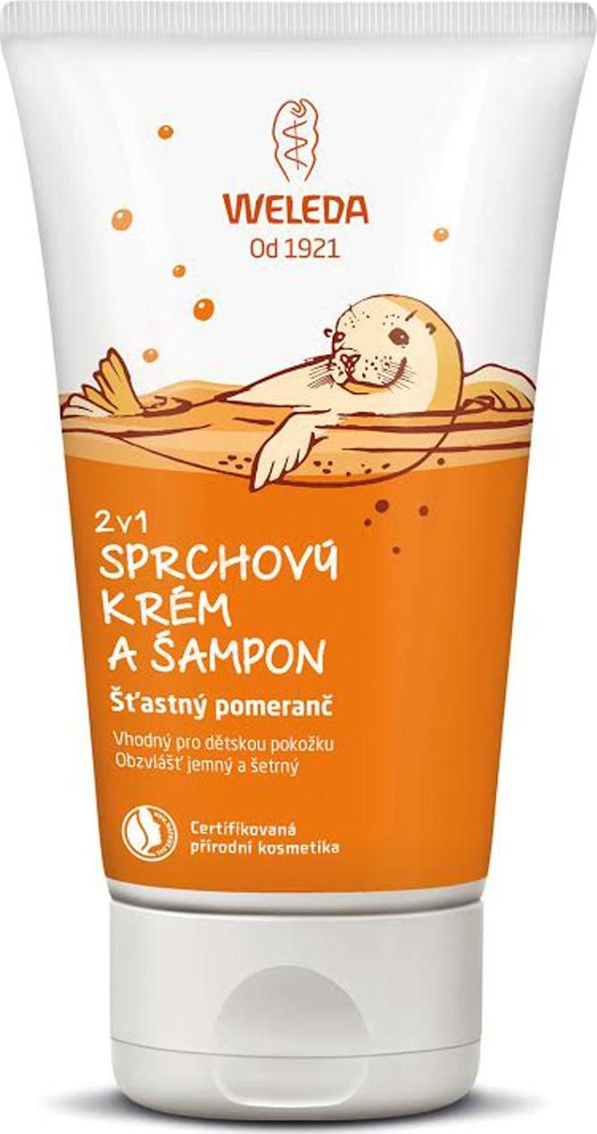 Weleda 2 v 1 sprchový krém a šampon Šťastný pomeranč 150 ml