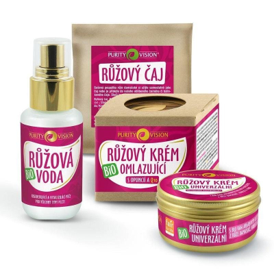 Purity Vision Růžová sada BIO (4 ks) - regenerující a vitalizující péče z Econea.cz