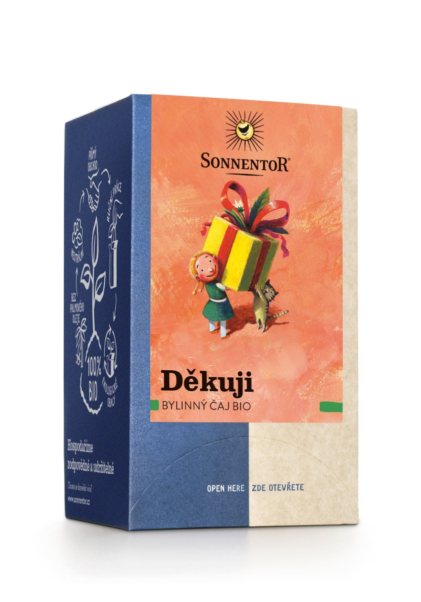 Sonnentor Bylinný čaj Děkuji BIO - nálevové sáčky (18 x 1,5 g) z Econea.cz