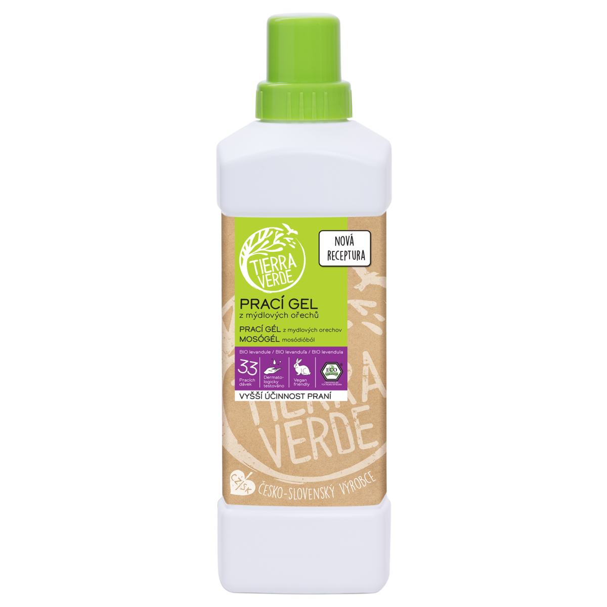 Tierra Verde Prací gel s BIO levandulí - INOVACE - 1 l z Econea.cz