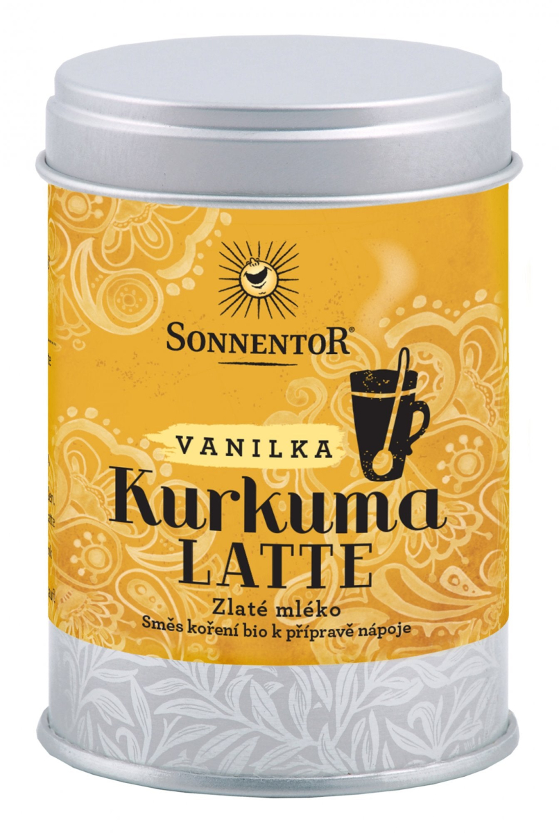 Sonnentor Kurkuma Latte vanilka BIO - Dóza 60 g - směs k přípravě nápoje z Econea.cz
