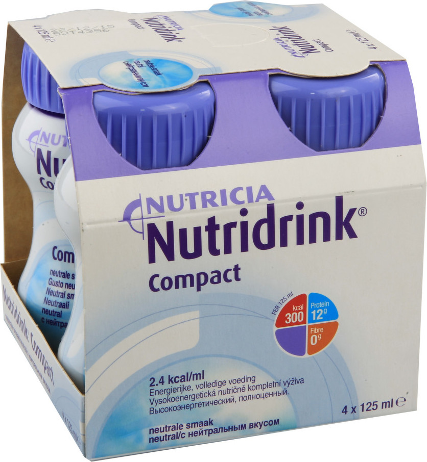 NUTRIDRINK COMPACT S PŘÍCHUTÍ NEUTRÁLNÍ POR POR SOL 4X125ML