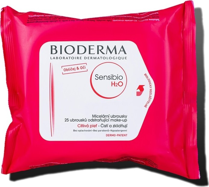 BIODERMA Sensibio H2O Micelární ubrousky 25 ks