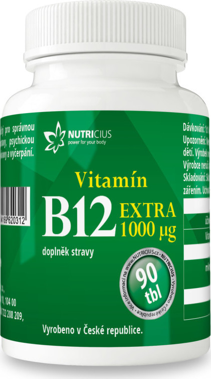 Nutricius Vitamín B12 Extra 1 kg 90 tablet