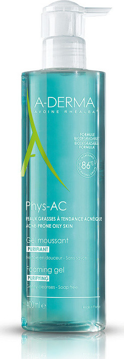 A-DERMA Phys-AC Čisticí pěnivý gel 400ml