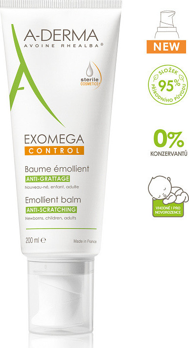 A-DERMA Exomega CONTROL Emolienční balzám 200ml