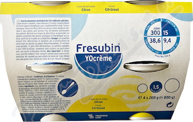 FRESUBIN YOCREME PŘÍCHUŤ CITRÓNOVÁ perorální SOL 4X200G