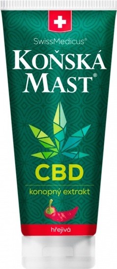 Herbamedicus Koňská mast s kolagenem s CBD hřejivá 200 ml