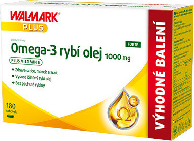 Walmark Omega-3 rybí olej 1000mg tob.120+60