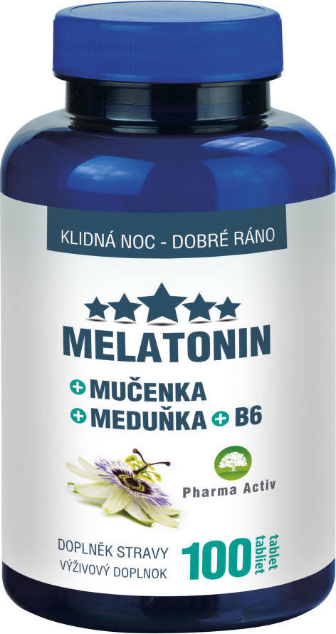 Melatonin Mučenka Meduňka B6 100 tablet
