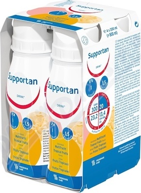 SUPPORTAN DRINK TROPICKÉ OVOCE perorální SOL 4X200ML