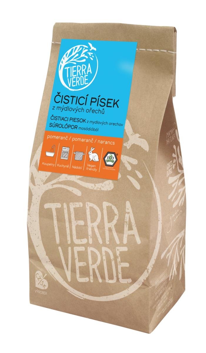 Tierra Verde Čisticí písek - 1 kg - s pomerančem