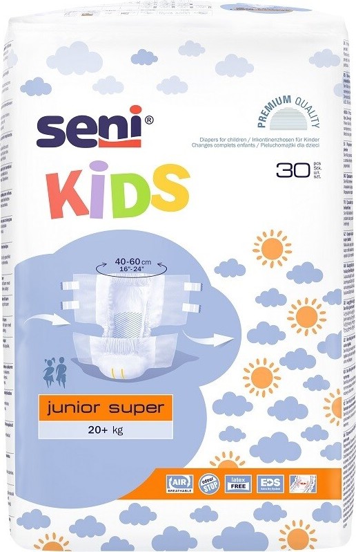 Seni Kids Junior Extra 16-30 kg 30 ks