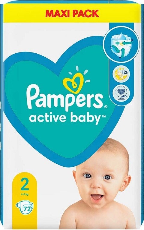 Pampers Active Baby 2 Mini 4-8kg 72ks