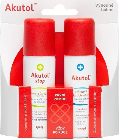 Akutol spray a Akutol Stop spray duopack 2 x 60 ml